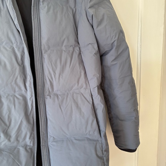 Eddie Bauer Blue Glacier Peak Seamless Down Long Puffer Parka Coat Small - Picture 5 of 12